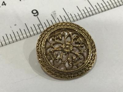 Petite Gold Tone Brooch