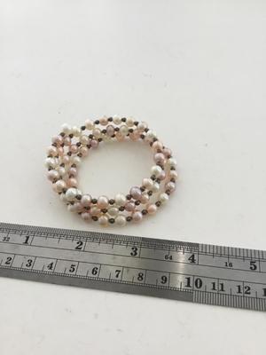 Wire wrap around beaded fashion bracelet