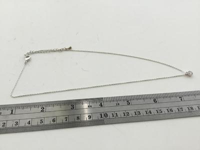 Silver tone fashion necklace