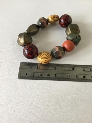 Beautiful colorful bulky stretchy bracelet