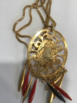 Red and Black Pendant Necklace p