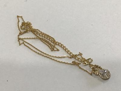 Gold Plated CZ Necklace