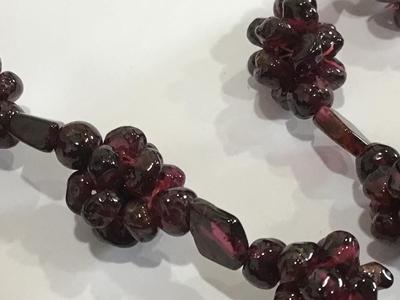 Garnet Grape Cluster Necklace