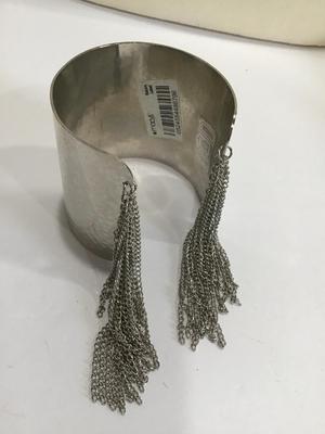 Hammered Cuff Wide With Tassels. Macys