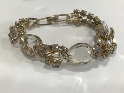 Vintage Clear Glass Bracelet
