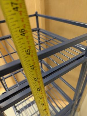 4 Tier Folding Metal Shelf