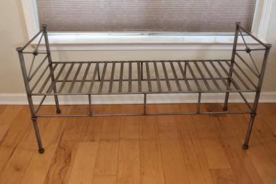 Pewter Bench or Settee