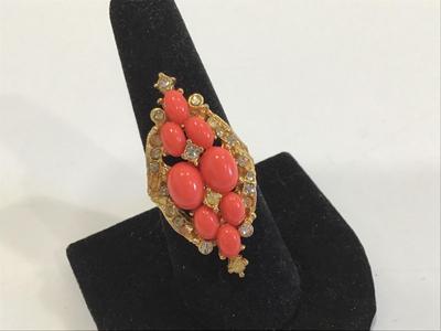 Vintage Adjustable Cocktail Ring