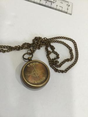 Glass Compass Necklace