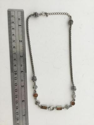Unmarked orange collar necklace