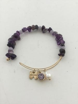 Beautiful purple cuff bracelet