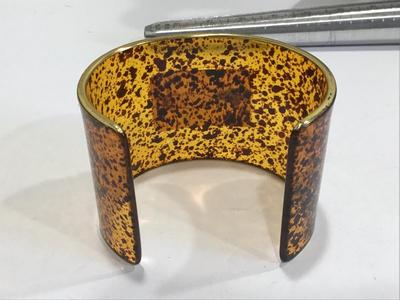 Wide Clear Leapord Cuff