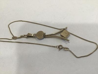 950 Sterling Mark Pendant With 925 Chain