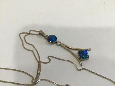 950 Sterling Mark Pendant With 925 Chain
