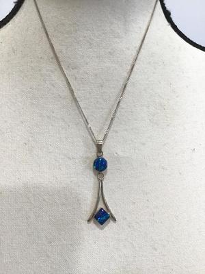 950 Sterling Mark Pendant With 925 Chain