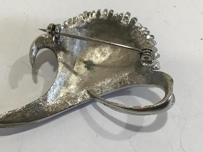 Brushed silver Tone Brooch