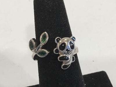 S925 Panda Ring