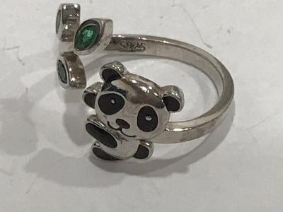 S925 Panda Ring