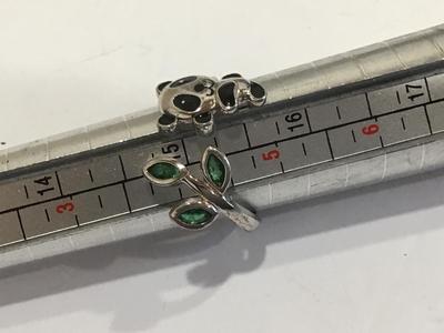 S925 Panda Ring