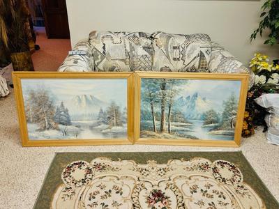 2 PAINTINGS 28 x 36