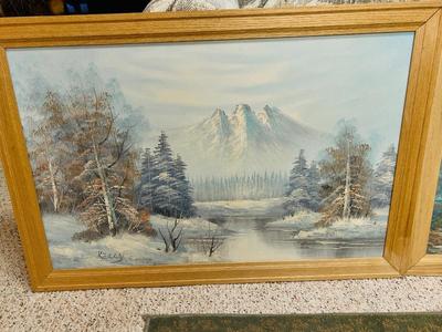 2 PAINTINGS 28 x 36
