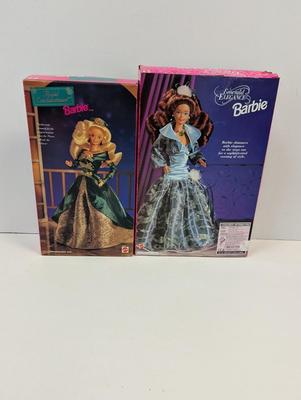 Royal Enchantment & Special Edition Emerald Elegance Barbies Lot 24