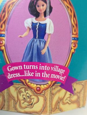 Walt Disney's Snow White & The Seven Dwarfs & Beauty & The Beast Mattel Doll Lot 26