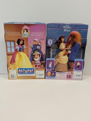 Walt Disney's Snow White & The Seven Dwarfs & Beauty & The Beast Mattel Doll Lot 26