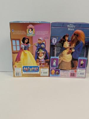 Walt Disney's Snow White & The Seven Dwarfs & Beauty & The Beast Mattel Doll Lot 26