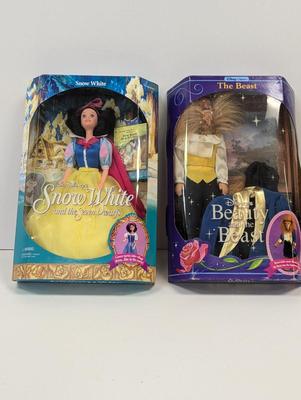 Walt Disney's Snow White & The Seven Dwarfs & Beauty & The Beast Mattel Doll Lot 26