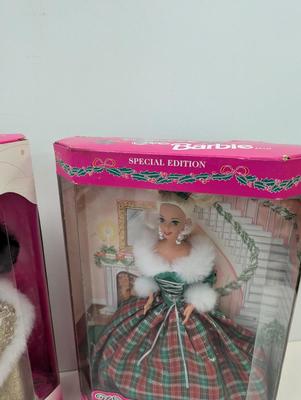 Special Edition Winter Fantasy & Special Edition Winter's Eve Barbies Lot 32