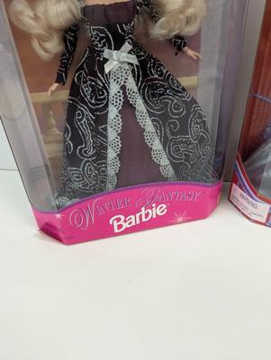 Special Edition Winter Fantasy & Special Edition Silver Royale Barbies Lot 34
