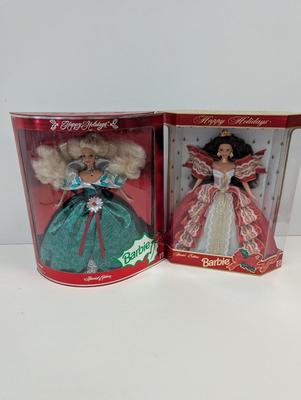 10th Anniversary Special Edition Happy Holidays Barbies Lot 42