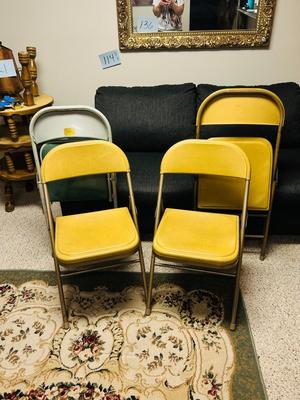 4) FOLDING CHAIRS