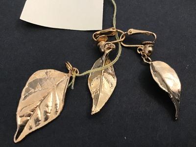 Thailand Hand Crafted Clip on Earrings and Pendant