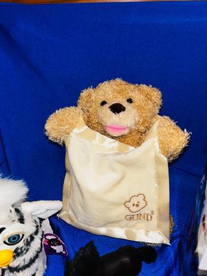 A GUND PEEK-A-BOO BEAR, A FURBY & REMOTE CONTROLLED CAR