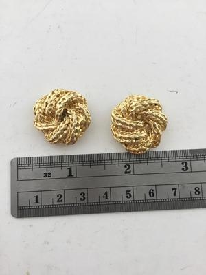 Gold tone vintage shoe clips