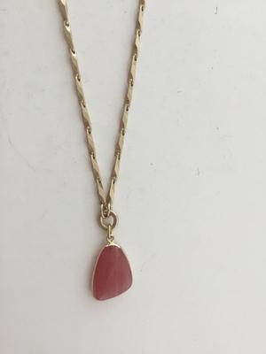 Gold tone unmarked fashion necklace