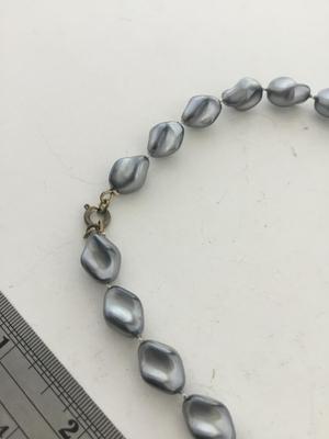 Unmarked beautiful blue tone fashion necklace
