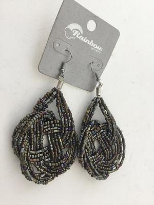 Rainbow jewelry beaded dangle fashion earrings