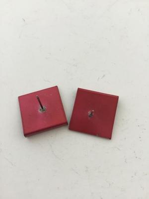 Red fashion square earrings