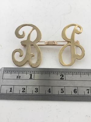 Pat pending b and b brooch vintage