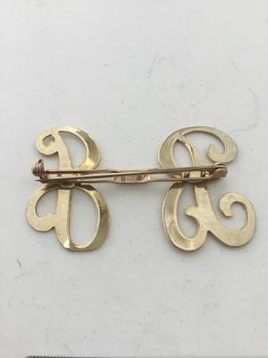 Pat pending b and b brooch vintage