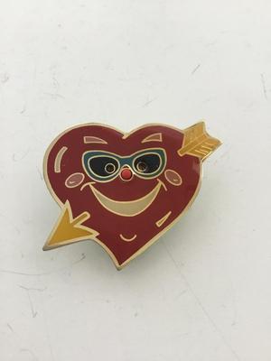 Vintage heart arrow through it brooch