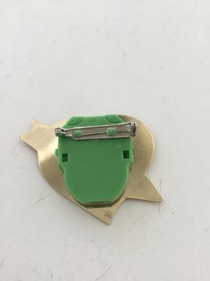 Vintage heart arrow through it brooch