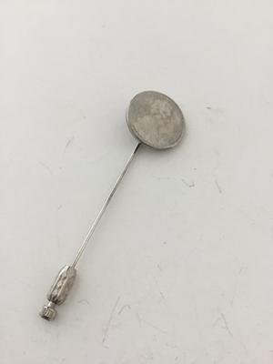 Unmarked one cent stick pin vintage