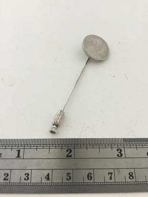 Unmarked one cent stick pin vintage