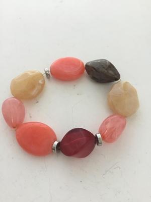 Colorful faux stretchy bracelet