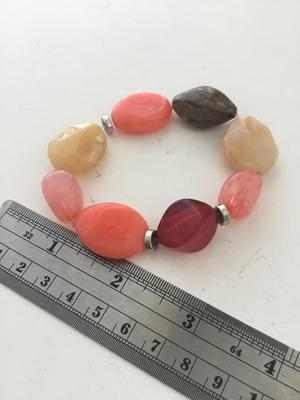 Colorful faux stretchy bracelet