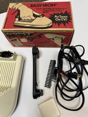 Vintage Lightweight Travel Iron By Easy-Iron - 1983